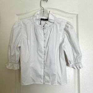 🤍NWT Nasty Gal Button-Up Blouse